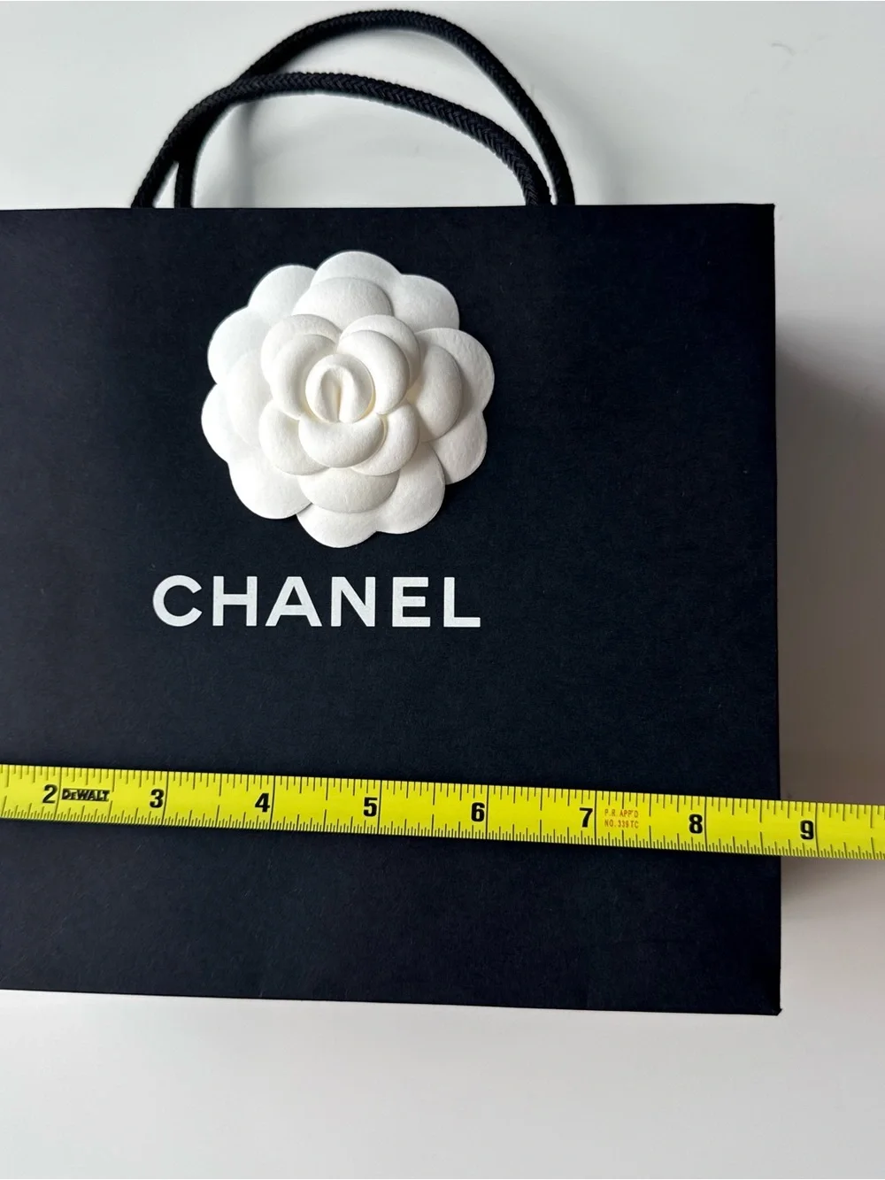 Auth New Chanel Gift Packaging Set Paper Shopping Bag Camellia Flower